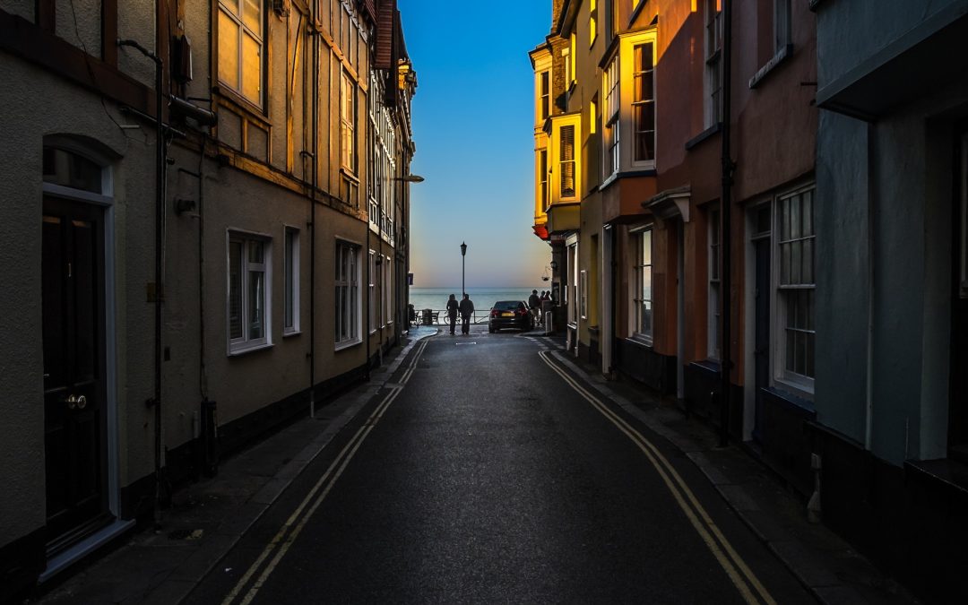 dawn-houses-street-village