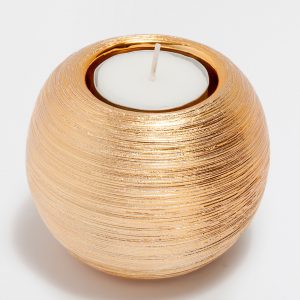 Feng Shui vas sferic auriu