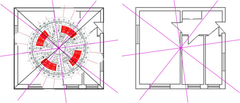 Plan apartament sablon si 8 zone