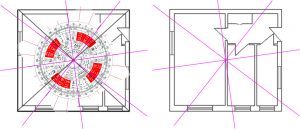 Plan apartament sablon si 8 zone