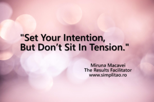 Intention, not tension