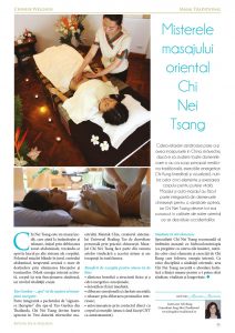 Masajul terapeutic Chi Nei Tsang in revista Revista Spa and Wellness nr.2 din 2014