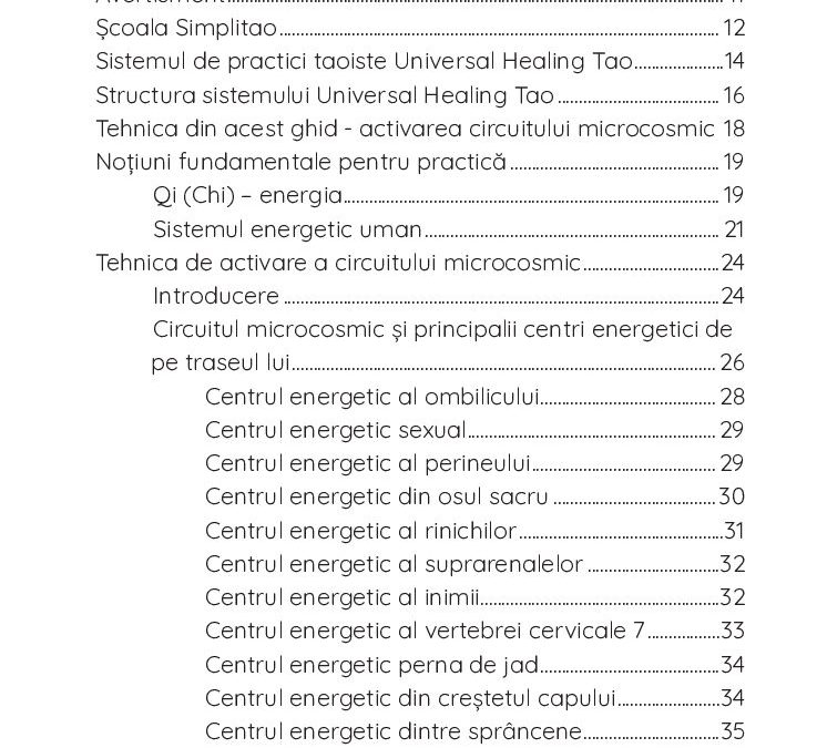 Spirala Vietii – cuprins 1